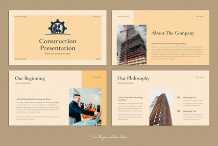 Construction Presentation Template, Diapositive 2, 10002, Business — PoweredTemplate.com