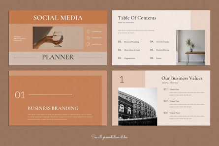Social Media Planner Presentation Template, Slide 2, 10003, Business — PoweredTemplate.com