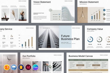 Business Plan Presentation Template, PowerPoint-sjabloon, 10010, Bedrijf — PoweredTemplate.com
