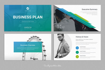Business Plan PowerPoint Presentation Template, Slide 2, 10016, Bisnis — PoweredTemplate.com