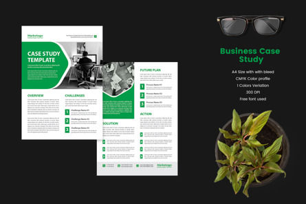 Multipurpose Corporate Business Service Promotional Case Study Template in WORD PPT, Modello PowerPoint, 10024, Lavoro — PoweredTemplate.com