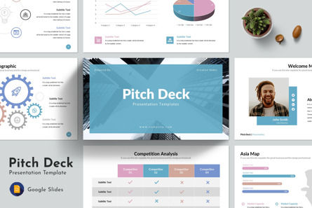 Business Pitch Deck Google Slides Template, 10025, Business — PoweredTemplate.com