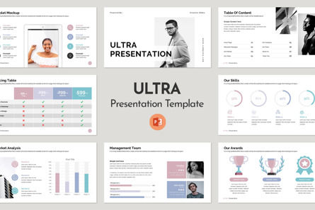 ULTRA PowerPoint Presentation Template, Modello PowerPoint, 10026, Lavoro — PoweredTemplate.com