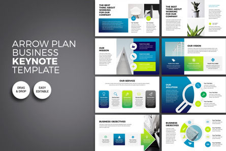Arrow Plan Business Keynote Presentation Template, Keynote-Vorlage, 10031, Business — PoweredTemplate.com