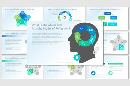 Atkins and Murphy Model of Reflection, Gratis Google Presentaties-thema, 10043, Education & Training — PoweredTemplate.com