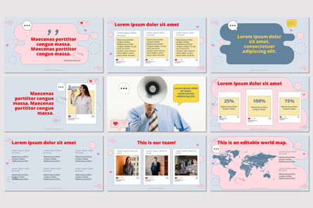 Social Media Presentation Template, Slide 2, 10045, Business Concepts — PoweredTemplate.com