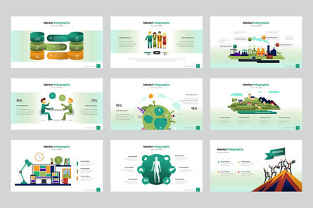 MarketInfo Keynote Templates, Dia 3, 10053, Infographics — PoweredTemplate.com