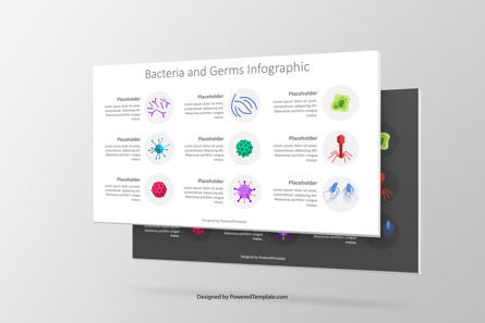 Bacteria and Germs Infographic, Free Google Slides Theme, 10065, Education Charts and Diagrams — PoweredTemplate.com