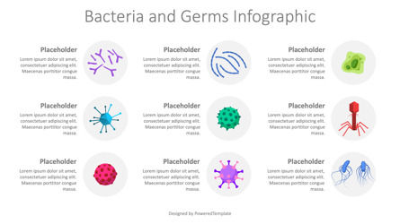 Bacteria and Germs Infographic, Folie 2, 10065, Ausbildung Charts und Diagramme — PoweredTemplate.com