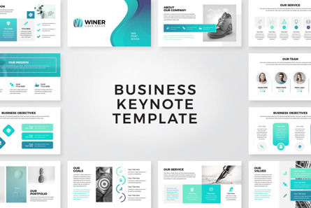 Winer-Business Keynote Presentation Template, Keynote Template, 10072, Business — PoweredTemplate.com