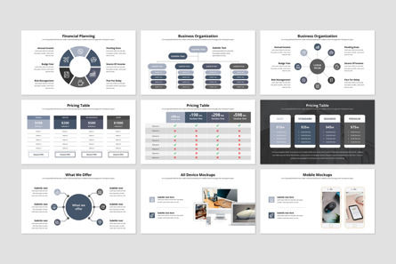 Pitch Deck PowerPoint Presentation Template, Folie 10, 10075, Business — PoweredTemplate.com