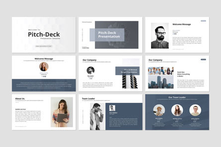 Pitch Deck PowerPoint Presentation Template, Deslizar 2, 10075, Negócios — PoweredTemplate.com