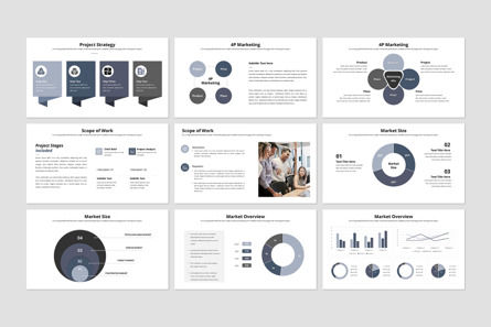 Pitch Deck PowerPoint Presentation Template, Slide 8, 10075, Lavoro — PoweredTemplate.com