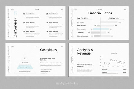 Modern Annual Report Presentation Template, Diapositive 4, 10082, Business — PoweredTemplate.com