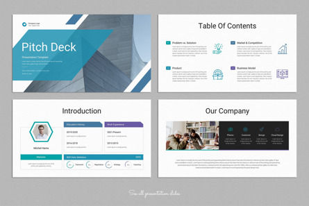 Pitch Deck Presentation Template, Slide 2, 10083, Business — PoweredTemplate.com