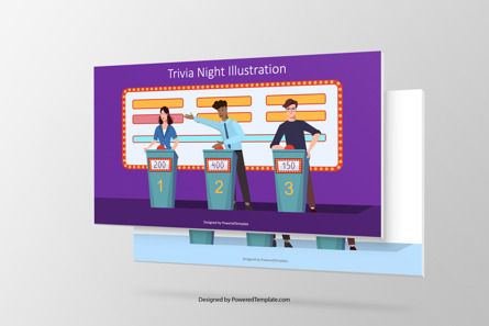 Trivia Night Presentation Slide, 10089, Art & Entertainment — PoweredTemplate.com