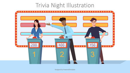 Trivia Night Presentation Slide, 幻灯片 3, 10089, Art & Entertainment — PoweredTemplate.com