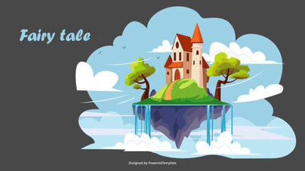 Air Castle Fairytale Presentation Slide, 幻灯片 3, 10090, Art & Entertainment — PoweredTemplate.com