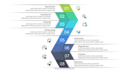 Eight Step Arrow for Business Process Management, Slide 2, 10096, Process Diagrams — PoweredTemplate.com