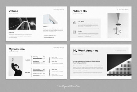 Architecture Portfolio Presentation Template, Dia 3, 10099, Bedrijf — PoweredTemplate.com