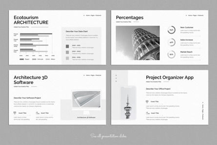 Architecture Portfolio Presentation Template, Slide 5, 10099, Bisnis — PoweredTemplate.com