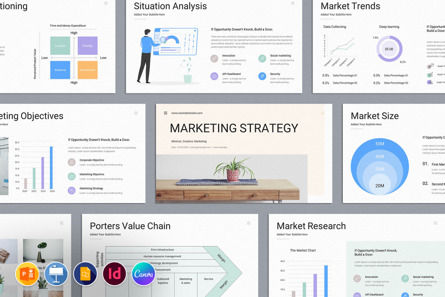 Marketing Strategy Presentation Template, PowerPoint-sjabloon, 10100, Bedrijf — PoweredTemplate.com