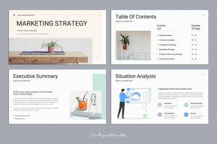 Marketing Strategy Presentation Template, Slide 2, 10100, Lavoro — PoweredTemplate.com