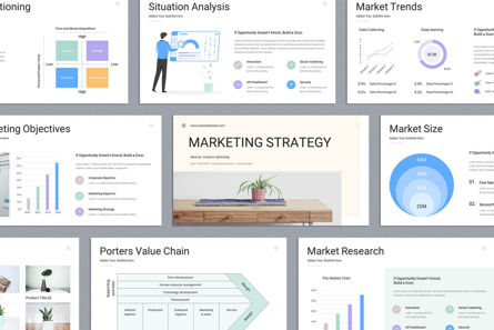 Marketing Strategy Presentation Template, Diapositiva 9, 10100, Negocios — PoweredTemplate.com