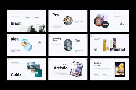 LINEO - Minimal Animated Google Slide Template, Diapositive 6, 10104, Business — PoweredTemplate.com