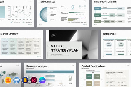 Sales Strategy Plan PowerPoint Presentation Template, Modello PowerPoint, 10116, Lavoro — PoweredTemplate.com