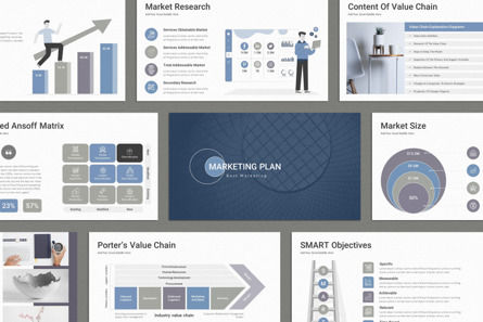 Marketing Plan Google Slides Presentation Template, 10127, Business — PoweredTemplate.com