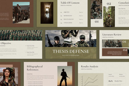 Thesis Defense Google Slides Presentation Template, Google幻灯片主题, 10143, 美国 — PoweredTemplate.com