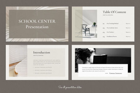 School Center Keynote Presentation Template, Dia 2, 10148, Education & Training — PoweredTemplate.com