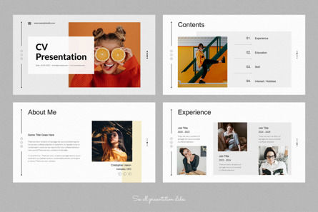 CV Presentation Template, Diapositiva 2, 10157, Negocios — PoweredTemplate.com