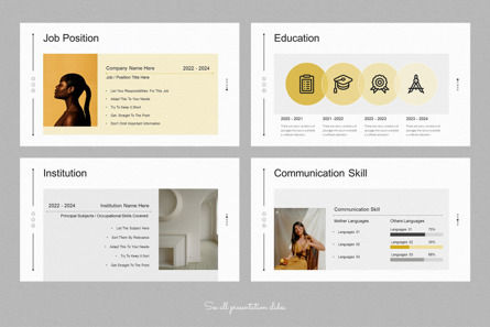 CV Presentation Template, Slide 3, 10157, Lavoro — PoweredTemplate.com