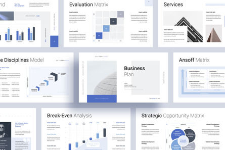 Business Plan Google Slides Presentation Template, 10161, Business — PoweredTemplate.com