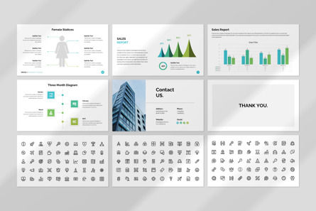 Minimal PowerPoint Presentation Template, Diapositive 7, 10171, Business — PoweredTemplate.com
