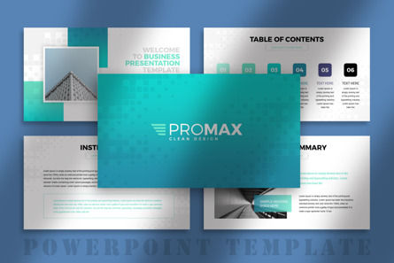 Promax-Infographic Business PowerPoint Presentation Template, Slide 4, 10175, Bisnis — PoweredTemplate.com