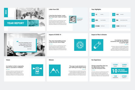 2022 Year Report Google Slides Template, Diapositive 2, 10179, Business — PoweredTemplate.com