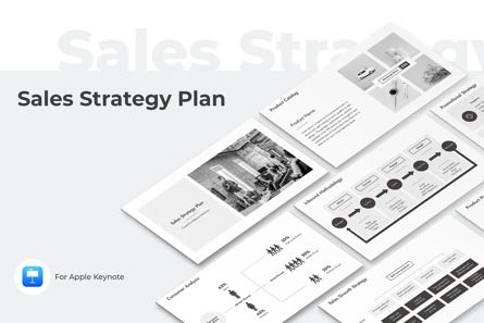 Sales Strategy Plan Keynote, Modele Keynote, 10181, Business — PoweredTemplate.com