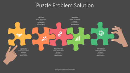 Animated Puzzle Problem Solution, 幻灯片 2, 10185, 信息图 — PoweredTemplate.com