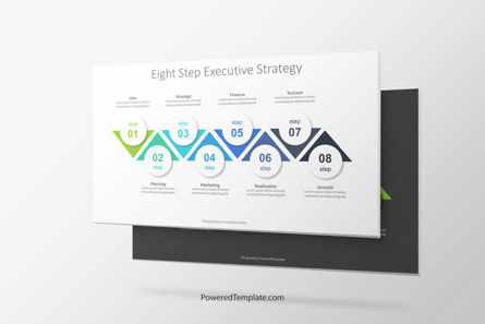 8 Step Executive Strategy, Gratuit Theme Google Slides, 10187, Schémas de procédés — PoweredTemplate.com