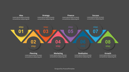 8 Step Executive Strategy, Diapositive 3, 10187, Schémas de procédés — PoweredTemplate.com