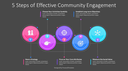 5 Steps of Effective Community Engagement, Folie 3, 10190, Business Konzepte — PoweredTemplate.com