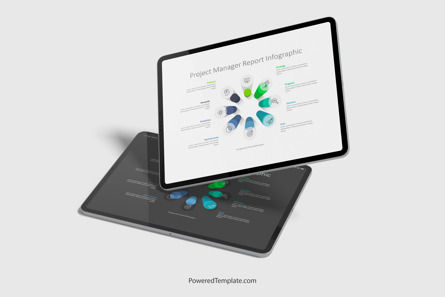 Project Manager Report Infographic, 10192, 3D — PoweredTemplate.com
