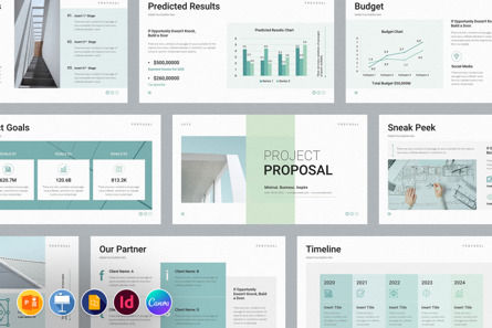 Project Proposal Presentation Template, Modello PowerPoint, 10194, Lavoro — PoweredTemplate.com