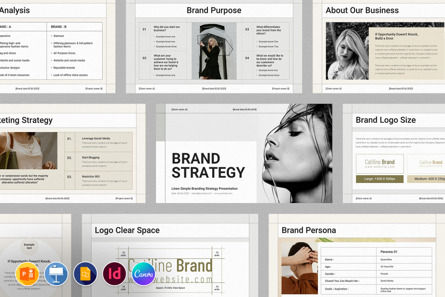 Brand Strategy Presentation Template, Modelo do PowerPoint, 10196, Negócios — PoweredTemplate.com