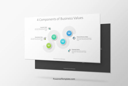 4 Components of Business Values, Gratis Tema de Google Slides, 10201, Conceptos de negocio — PoweredTemplate.com