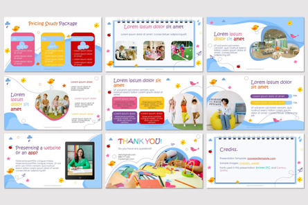 Kids Kindergarten Education, Slide 3, 10203, Education & Training — PoweredTemplate.com