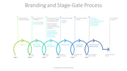Branding and Stage-Gate Process Diagram, Dia 2, 10206, Businessmodellen — PoweredTemplate.com